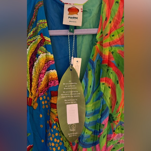 Farm Rio Tahiti Wrap Maxi Dress NWT Size Small - Picture 3 of 6